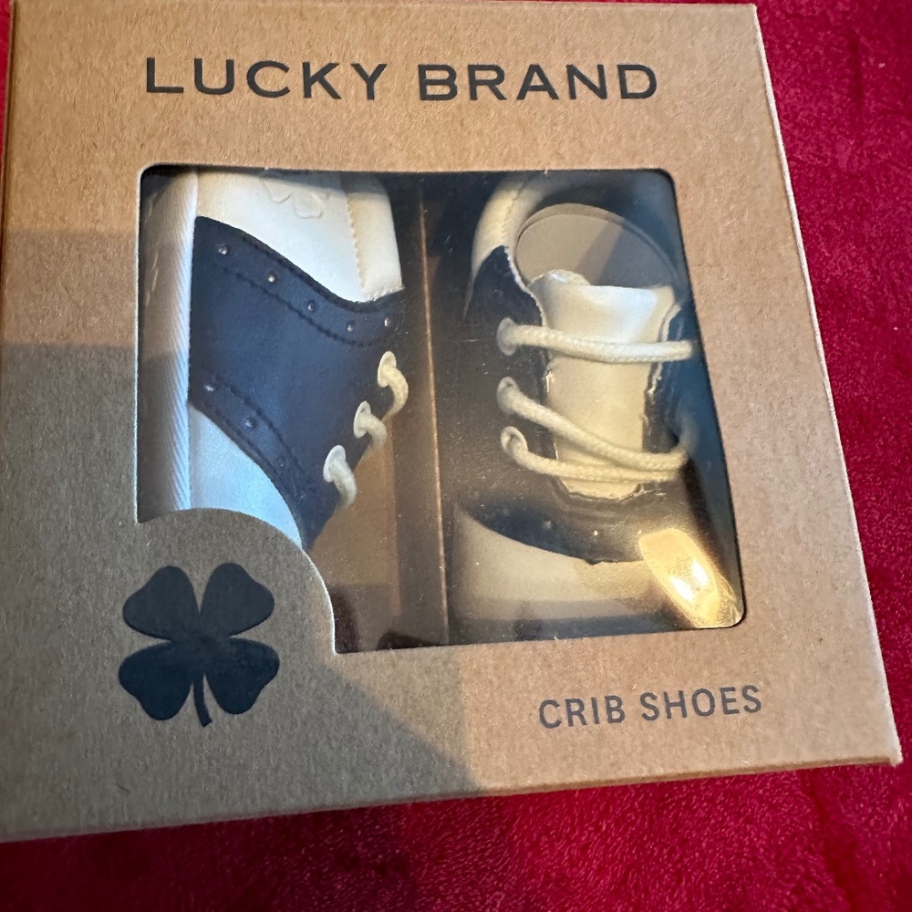 Infant Navy And White Shoes Size 2(3-6Months)